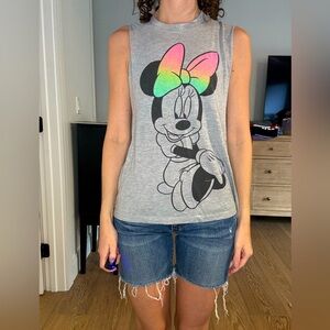 Grey Disney Minnie Mouse Open Back Tank